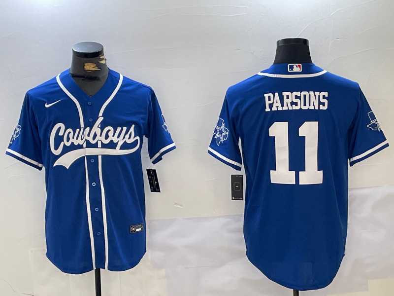 Men's Dallas Cowboys #11 Micah Parsons Light Blue Stitched Cool Base Nike Baseball Jersey,We sell and wholesale Men's Dallas Cowboys #11 Micah Parsons Light Blue Stitched Cool Base Nike Baseball Jersey on line form chian!